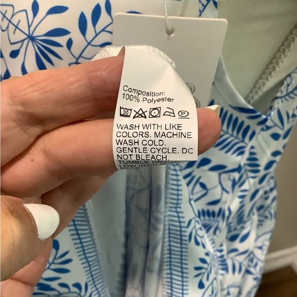 Camisa Fair Isle Floral Tiered Maxi Dress Size Large NWT - Picture 13 of 13